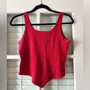 vintage corset style cotton tank